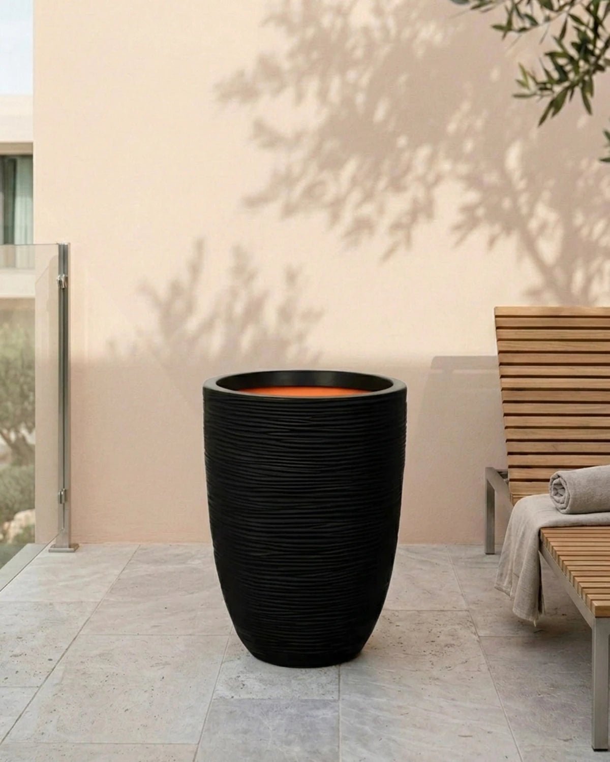 Nature Elegant Low Rib Vase | Multiple Colours - Acacia Garden Center