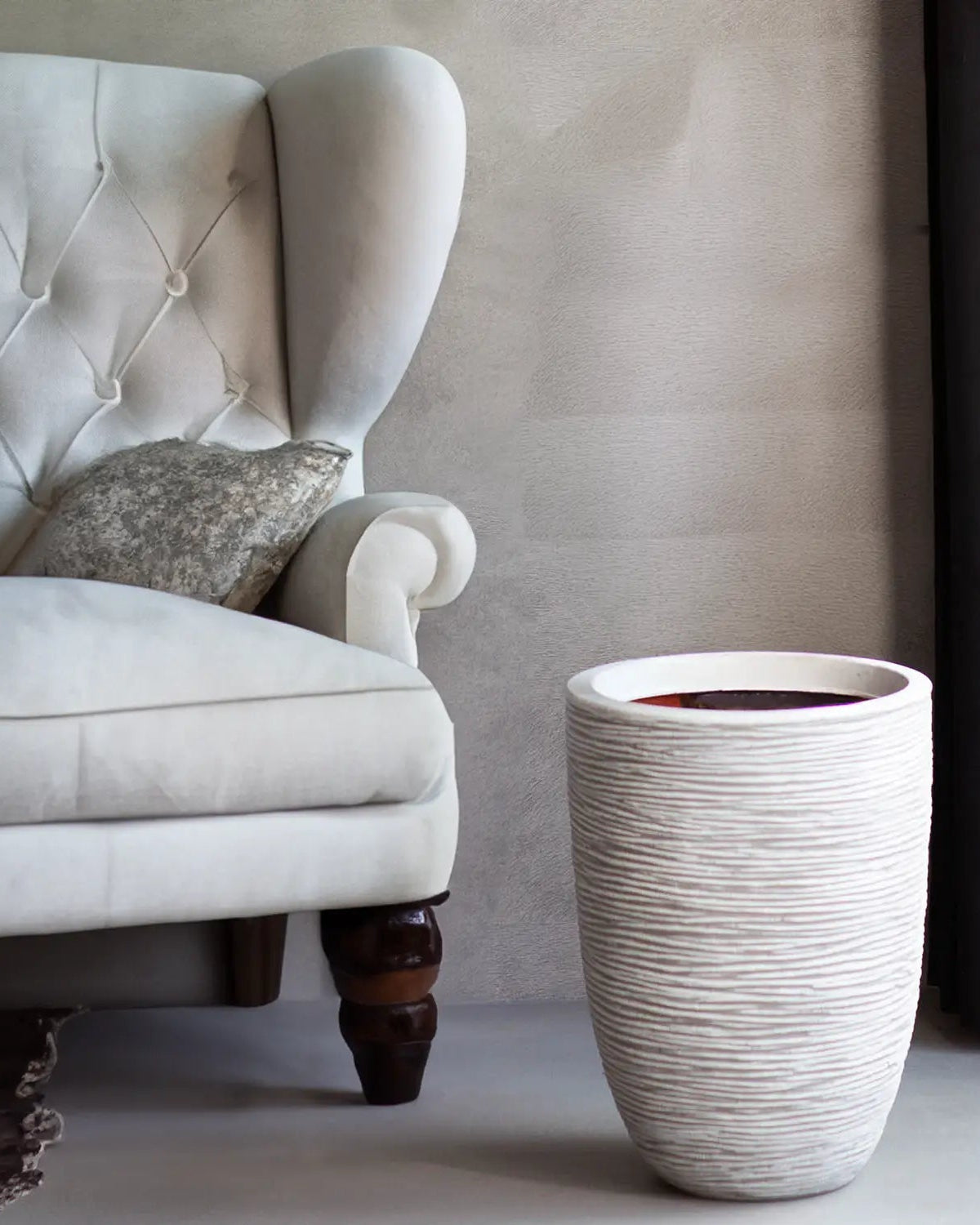 Nature Elegant Low Rib Vase | Multiple Colours - Acacia Garden Center