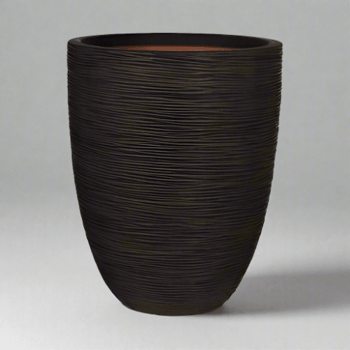 Nature Elegant Low Rib Vase | Multiple Colours - Acacia Garden Center