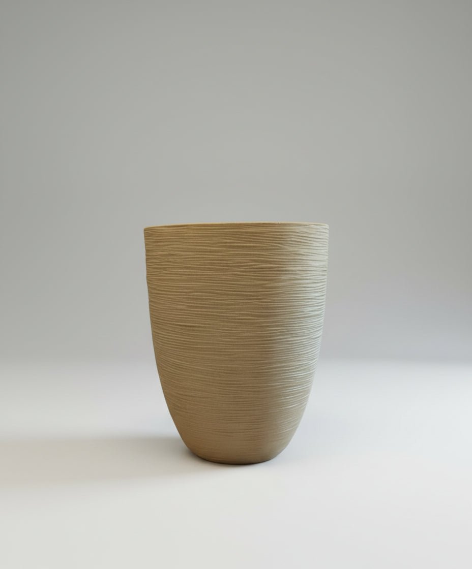 Nature Elegant Low Rib Vase | Multiple Colours - Acacia Garden Center