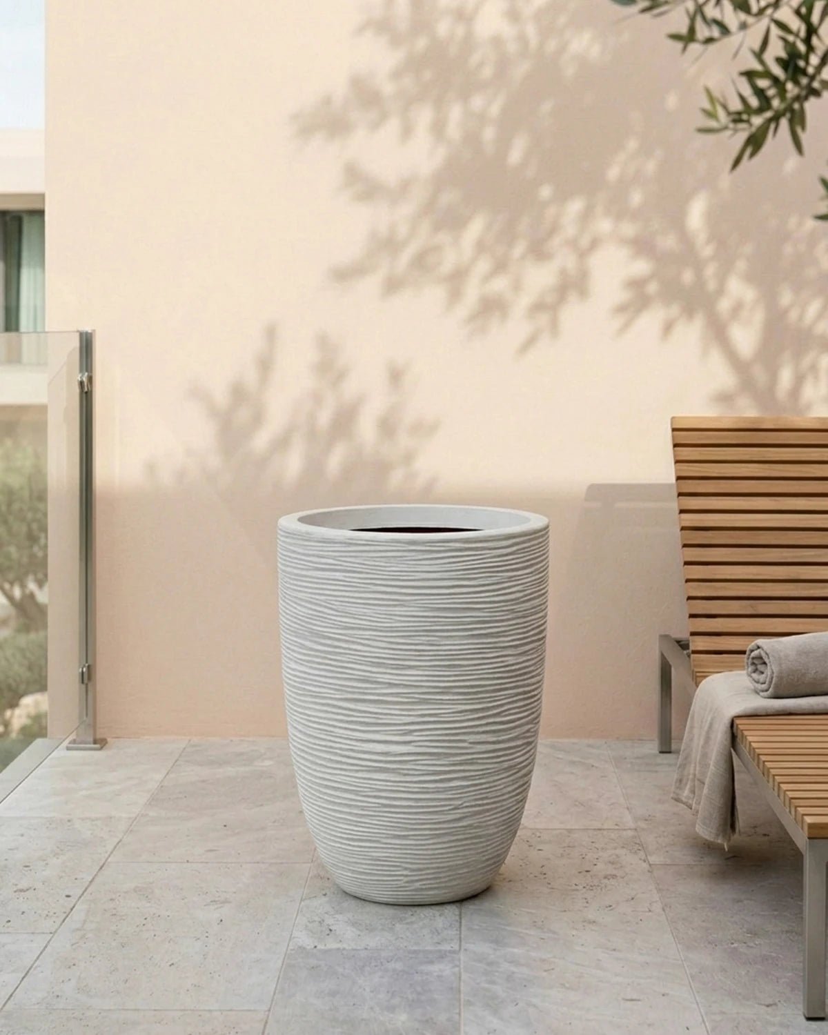 Nature Elegant Low Rib Vase | Multiple Colours - Acacia Garden Center
