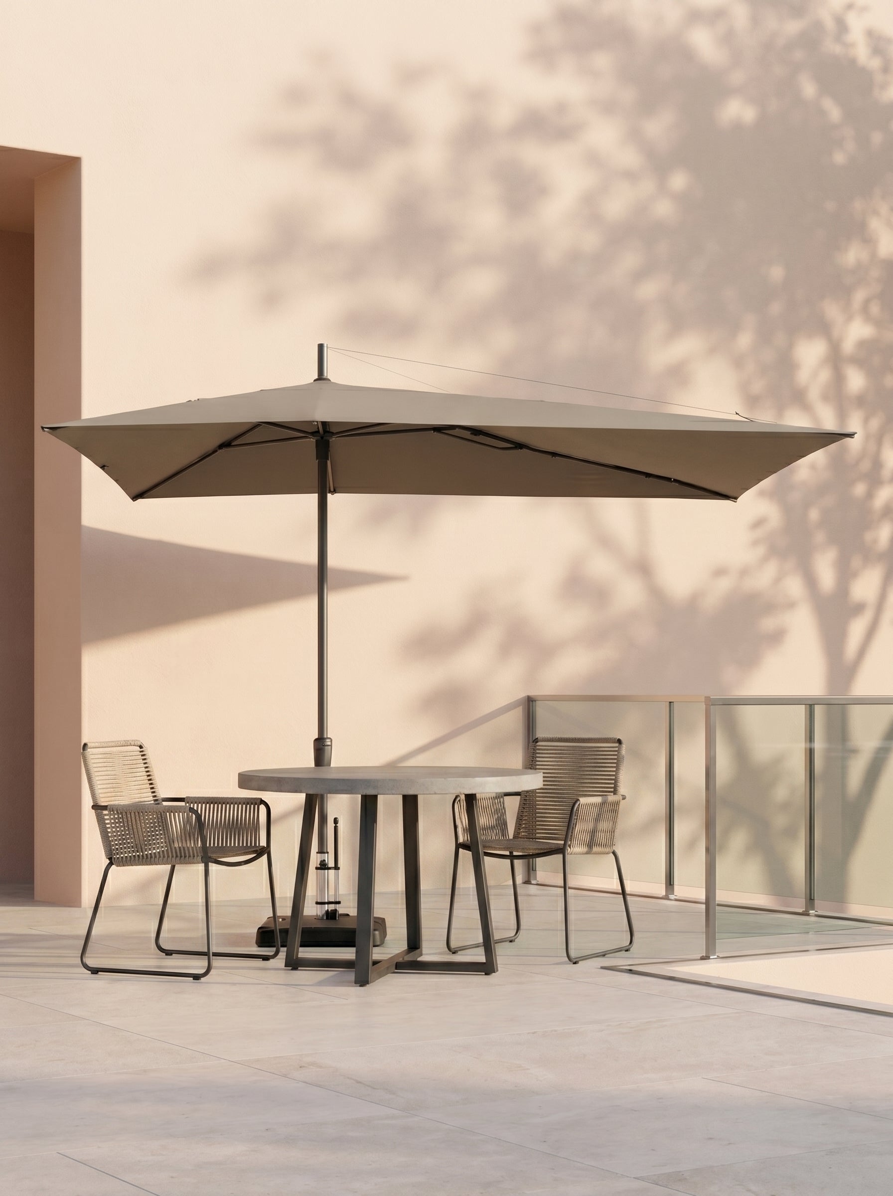 Parasol Asymetric Sideway 360x220 - Acacia Garden Center