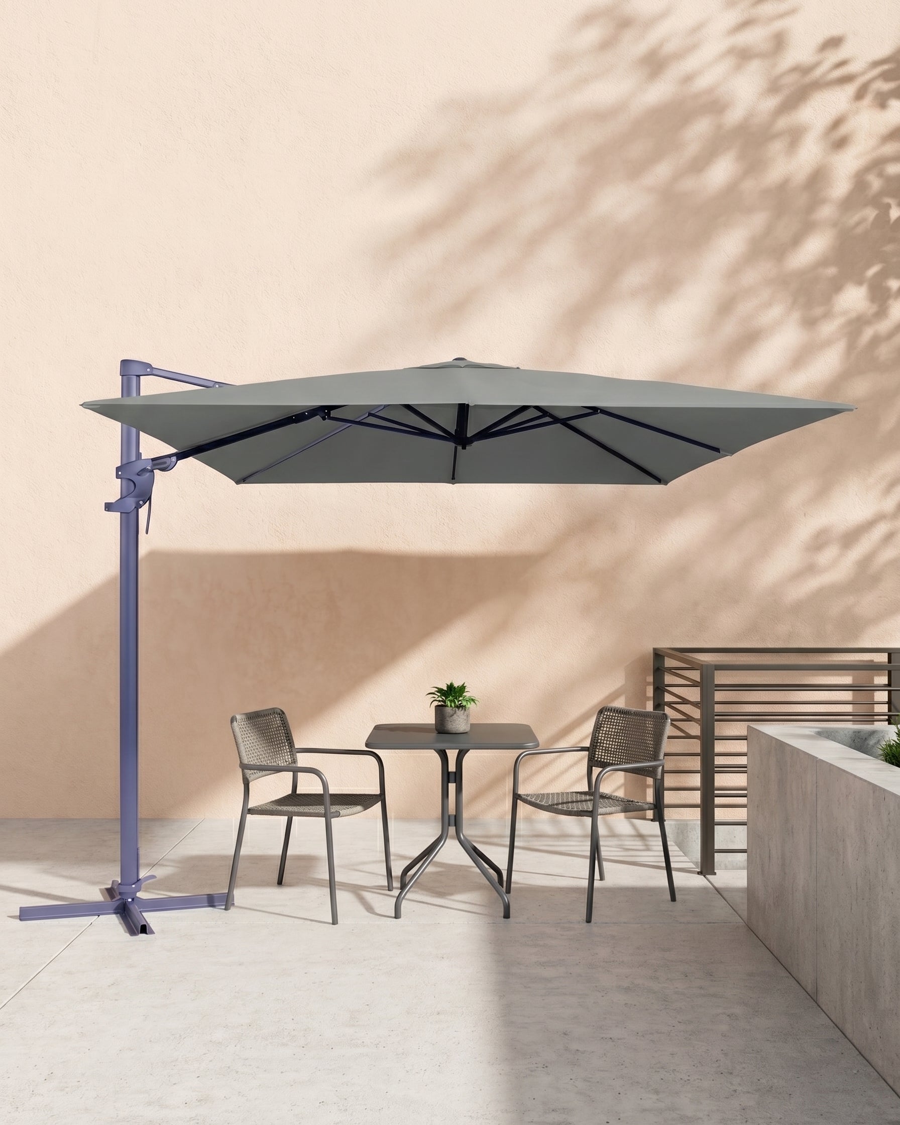 Parasol Monaco Flex III 300x300cm Grade 6 - Acacia Garden Center