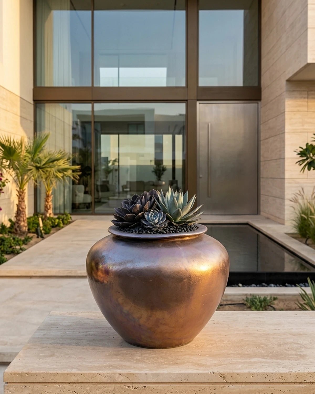 Parlour Pot (Atlantis Ceramics) | Handcrafted, 44 × 38 cm - Acacia Garden Center
