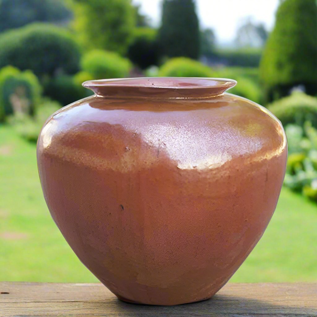 Parlour Pot (Ceramics) | Handcrafted, 38 × 35 cm - Acacia Garden Center