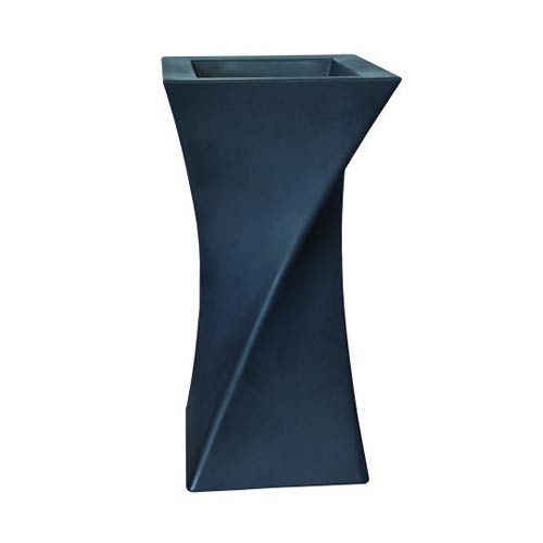 Pasquini & Bini Triangolo - Twisty Pot 55/38x55/38x100/26 - Acacia Garden Center