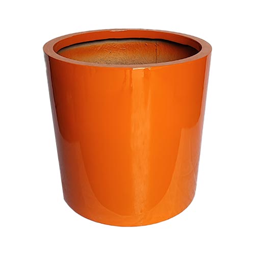 Fiberglass Pot HP1118 Shiny Orange