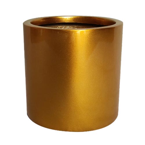Fiberglass Pot HP1118 Shiny Gold