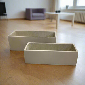 Rectangular Pot Fiberclay | R1002 - Acacia Garden Center