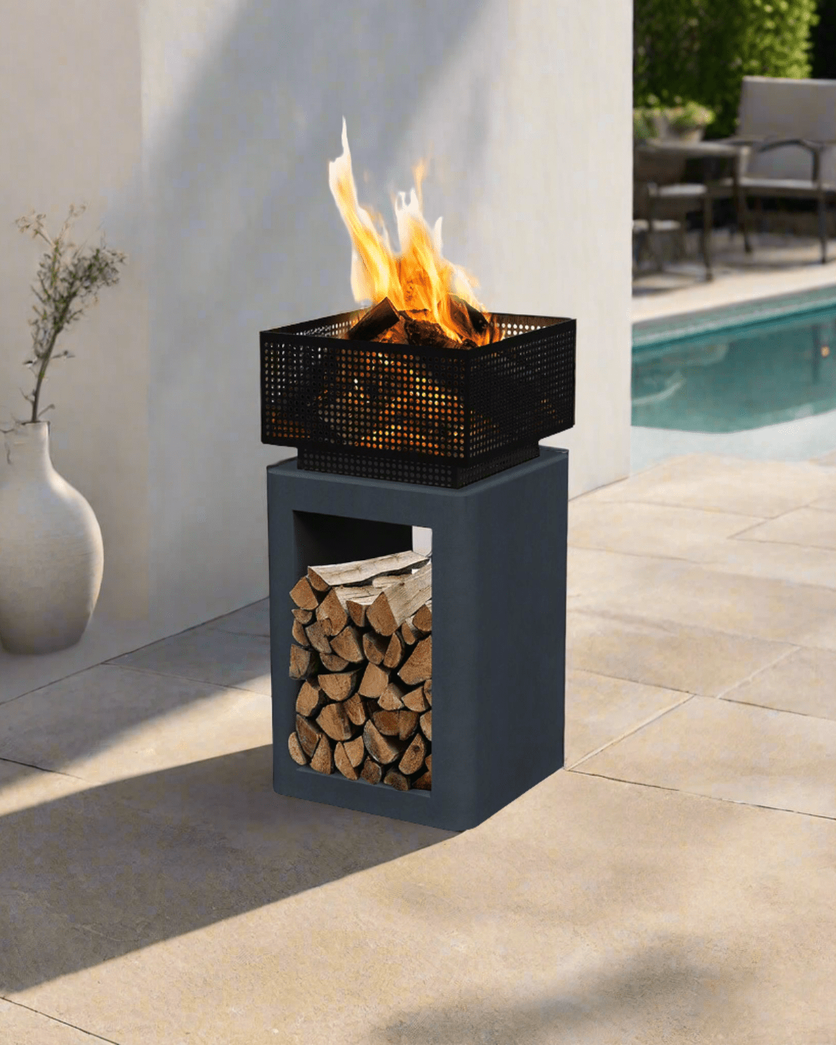 Ronglin Fire Pit GRC Wood Burner 35x50cm - Acacia Garden Center