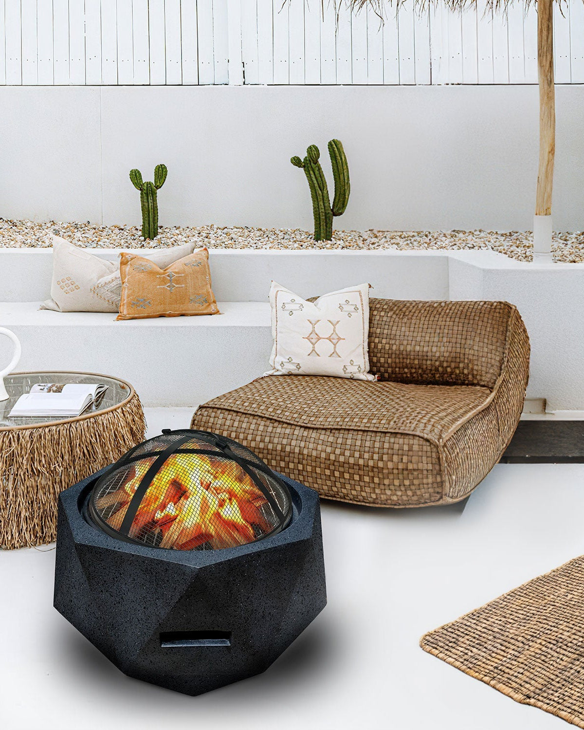 Ronglin Fire Pit GRC Wood Burner 64x43cm - Acacia Garden Center
