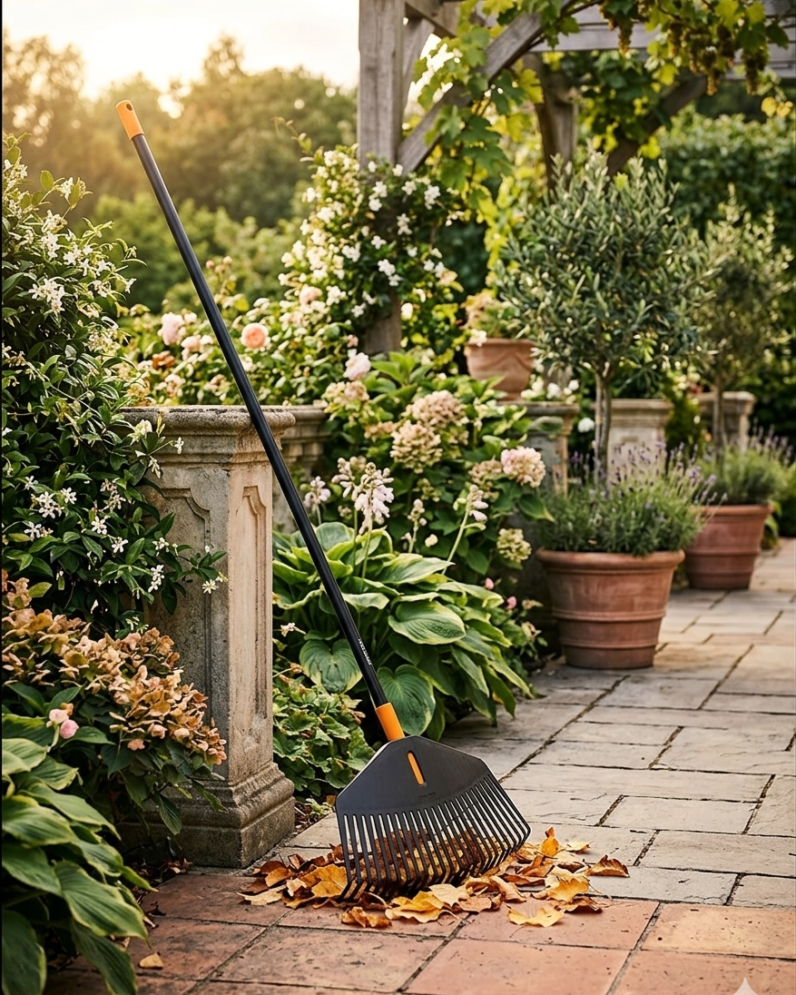 Solid Leaf Rake - Medium - (135026) - Acacia Garden Center