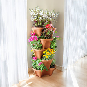 Stackable Flowerpot KD3321 30x16cm, Terracotta Color - Acacia Garden Center