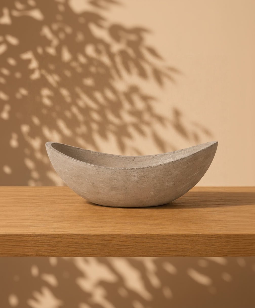 Terracotta Boat Pot (Degrea) | Antique Elongated Planter, 40 cm - Acacia Garden Center