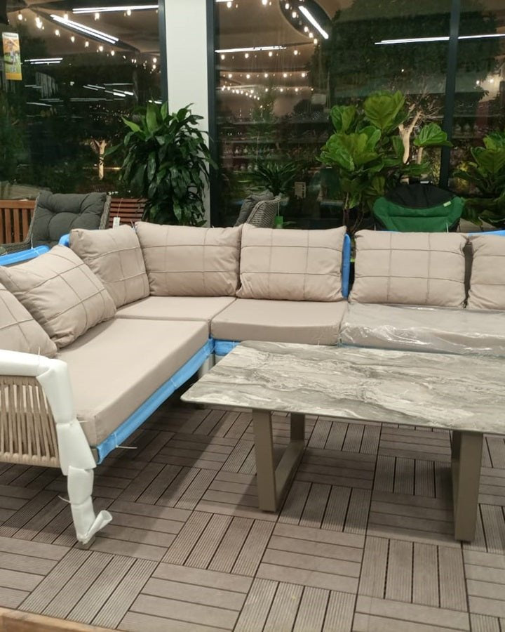 Terrazi Artemis Plus Corner Set - Acacia Garden Center