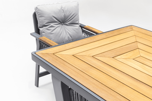 Terrazi Artemis Plus Dining Set - Acacia Garden Center