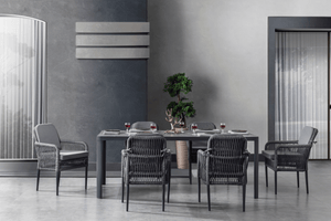 Terrazi Aston Dining Set Anthracite - Acacia Garden Center