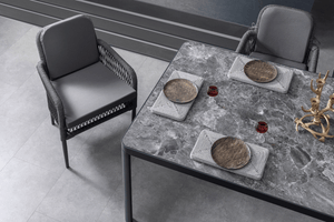 Terrazi Aston Dining Set Anthracite - Acacia Garden Center