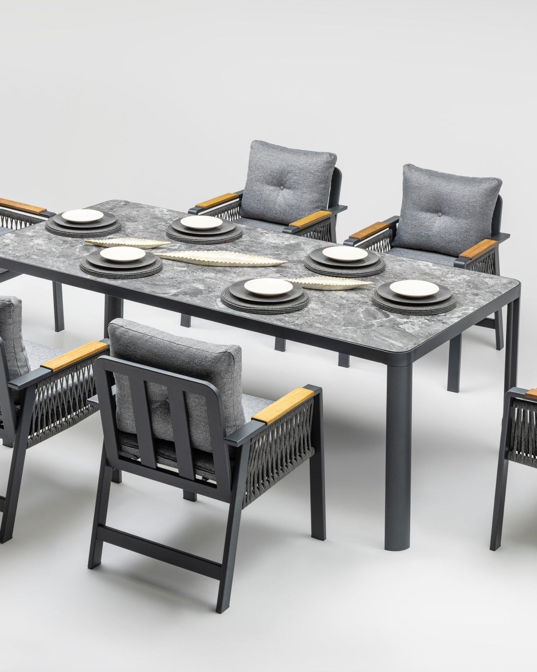 Terrazi Garden Concept Mykonos Plus Dining Set - Acacia Garden Center