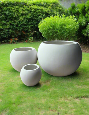 Terrazzo Planter HP 1146, White Terrazzo - Acacia Garden Center