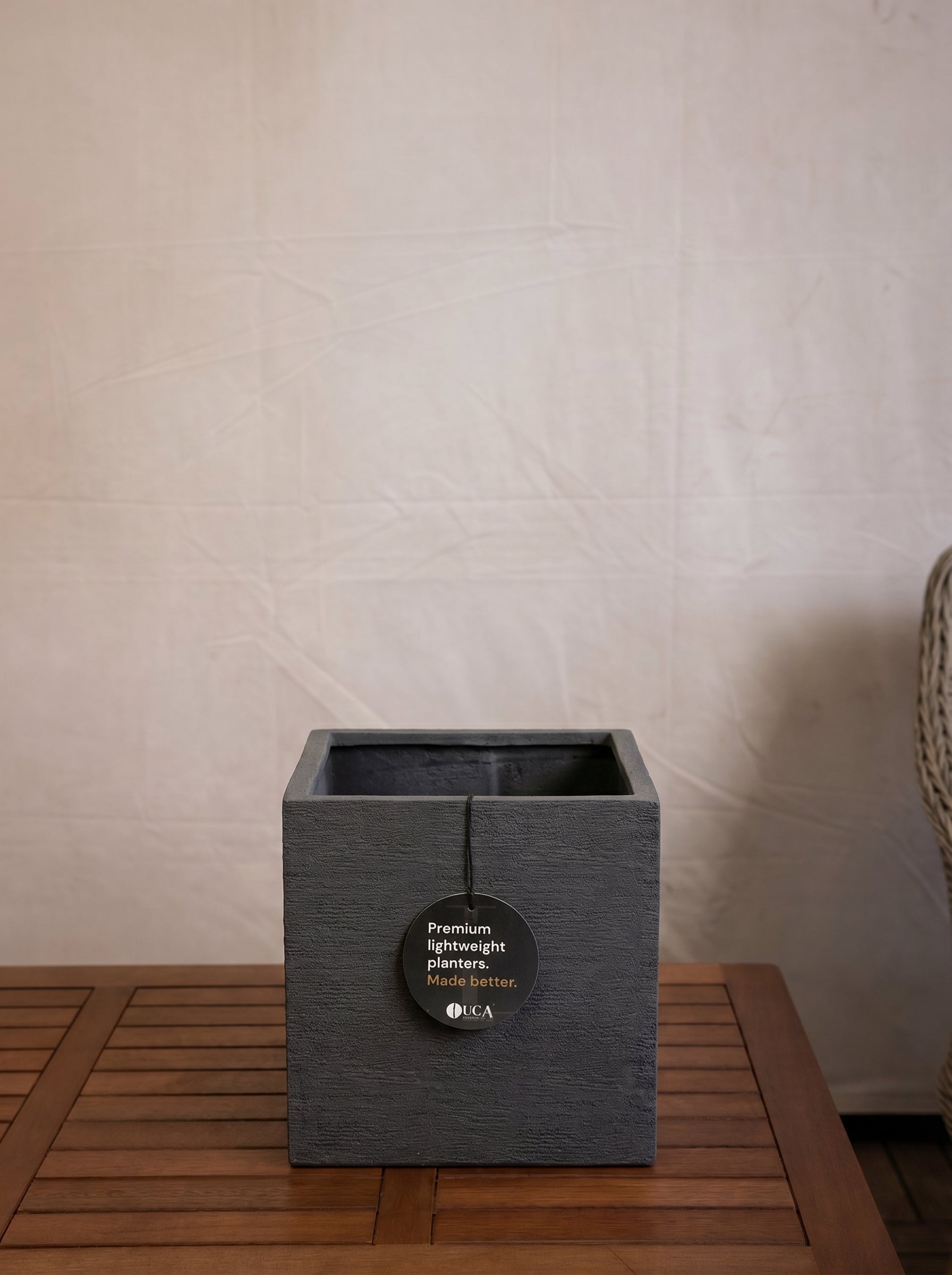 Terreno Cube | Square Planter, Dia. 20–50 cm - Acacia Garden Center