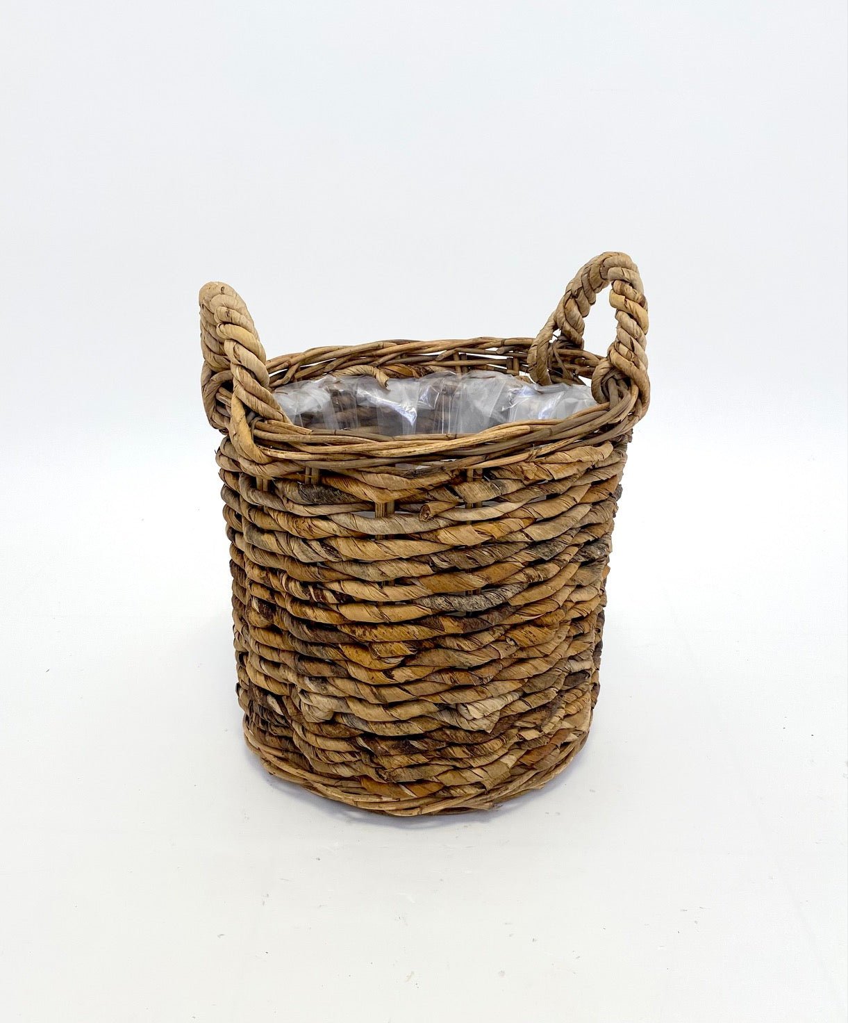 Van der Leeden Basket Cylinder Abaca Brown - Acacia Garden Center