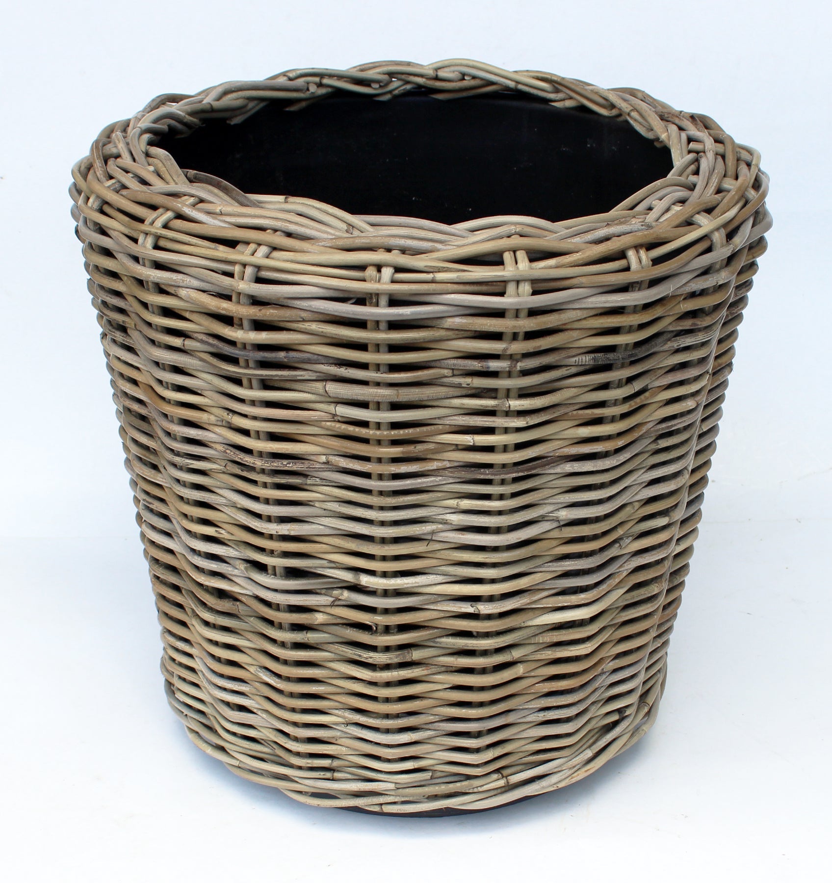 Van der Leeden Drypot Rattan 901327 42x44cm, Grey - Acacia Garden Center