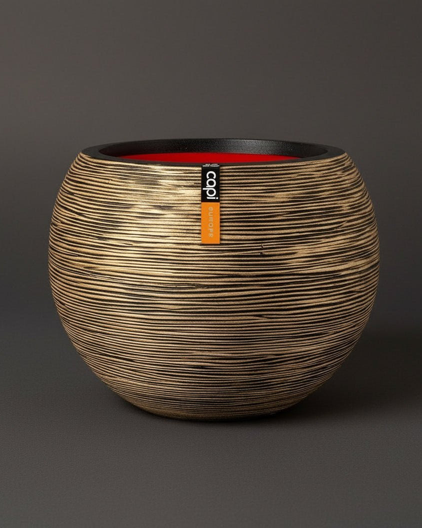 Vase Ball Rib - Acacia Garden Center