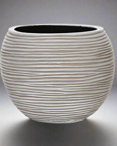 Vase Ball Rib - Acacia Garden Center