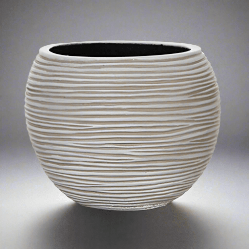 Vase Ball Rib - Acacia Garden Center