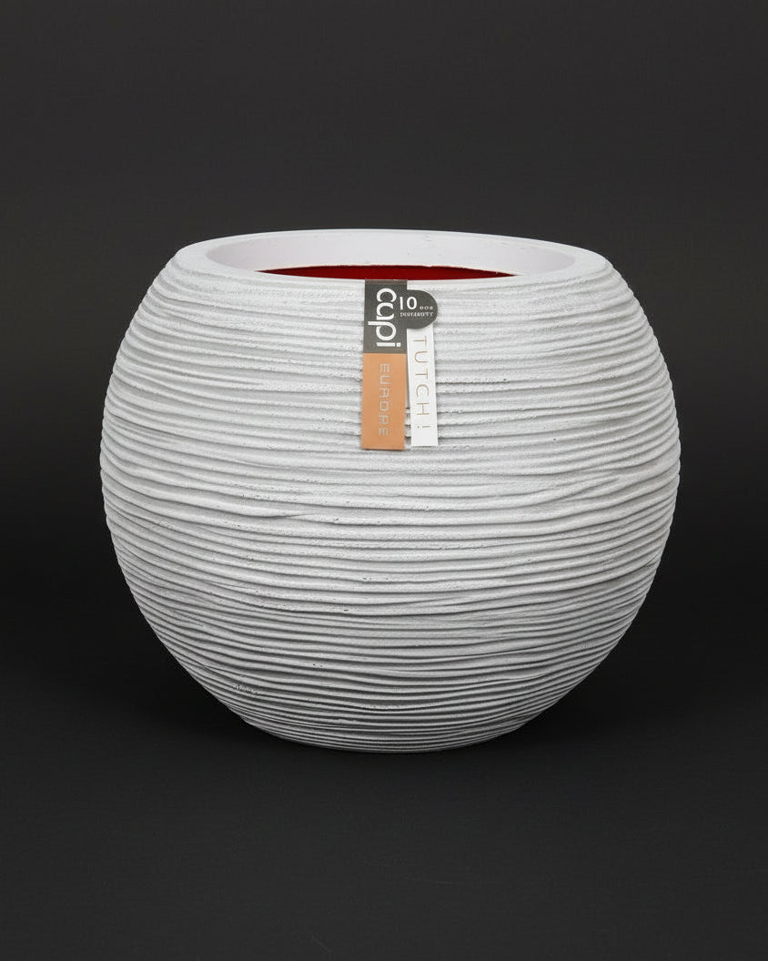 Vase Ball Rib - Acacia Garden Center