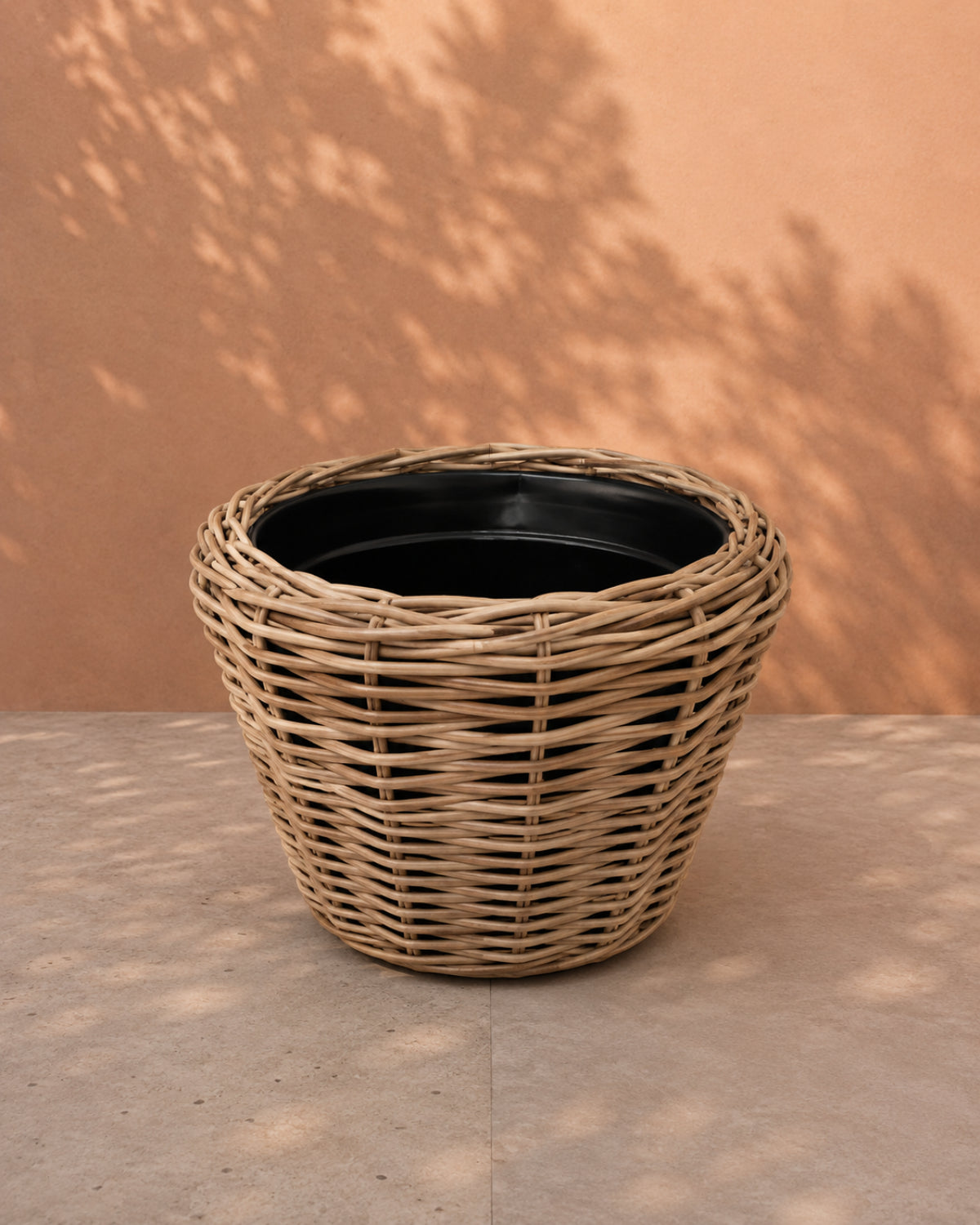 Van der Leeden Drypot CL Rattan 300956 68x52cm, Grey - Acacia Garden Center
