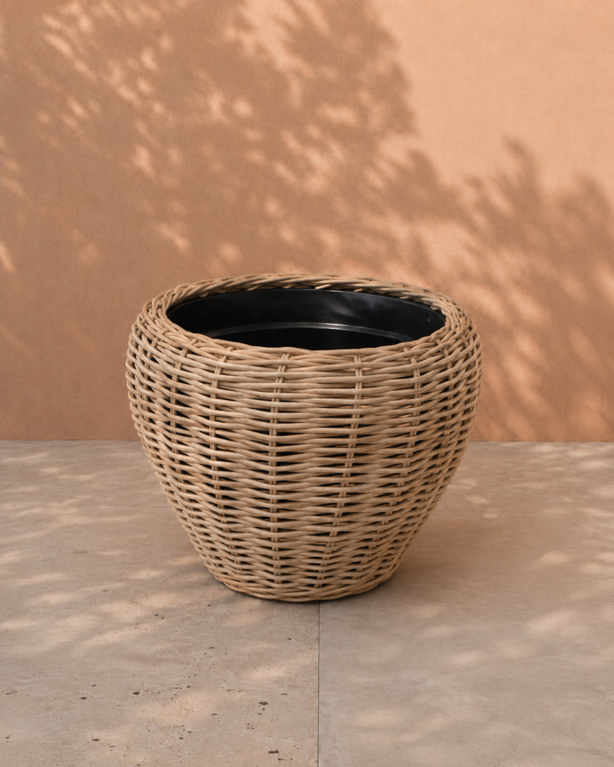 Van der Leeden Drypot CL Rattan 300955 83x61cm, Grey - Acacia Garden Center