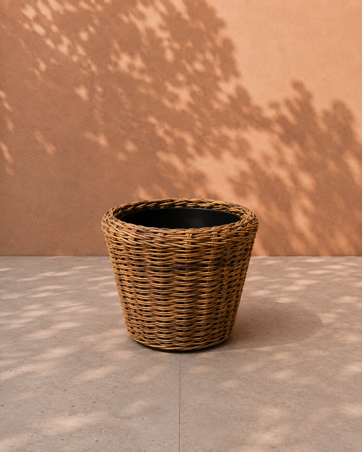 Van der Leeden Drypot Twig St. Thomas Bean 305029 32x29cm, Brown - Acacia Garden Center