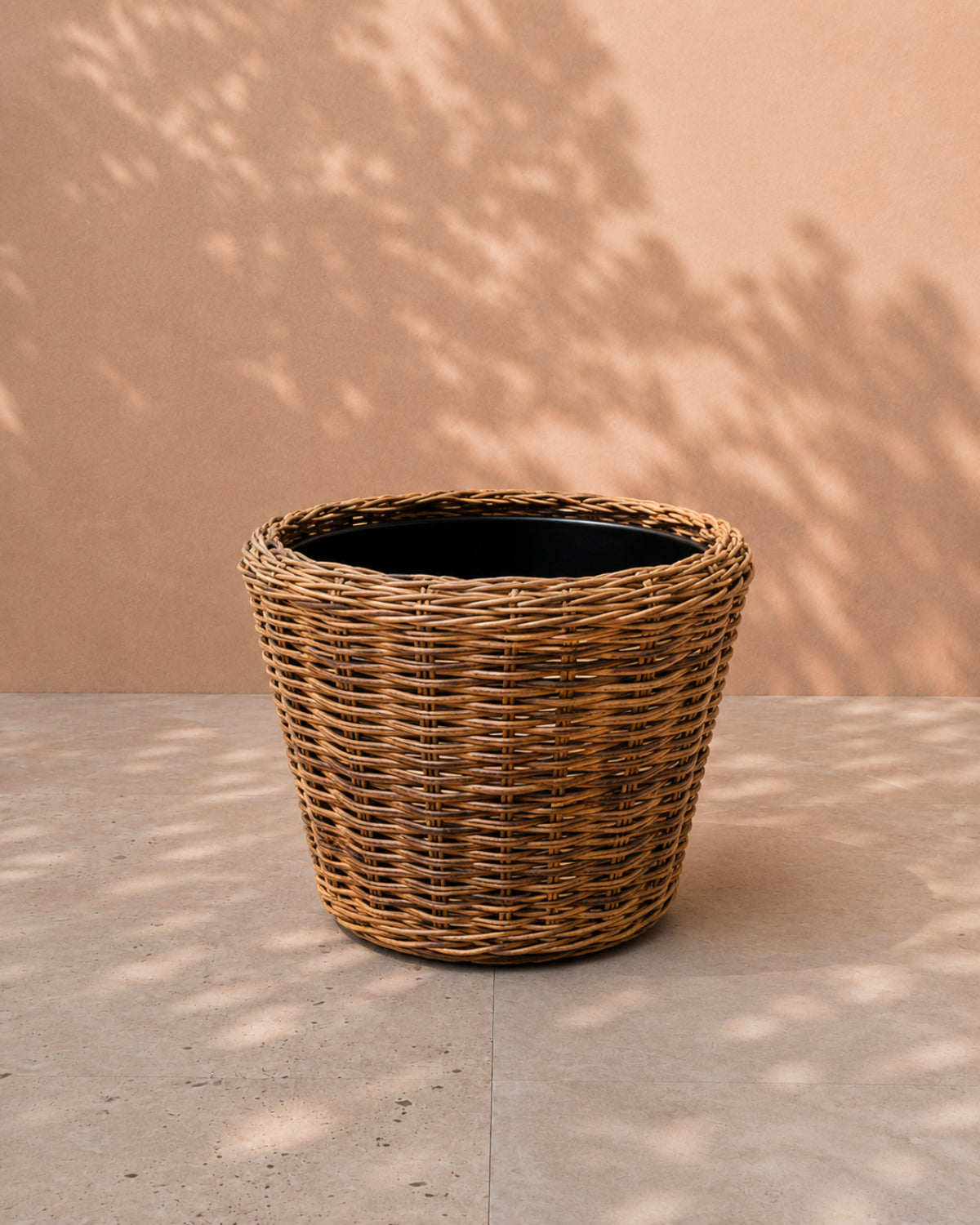 Van der Leeden Drypot Twig St. Thomas Bean 305030 39x36cm, Brown - Acacia Garden Center