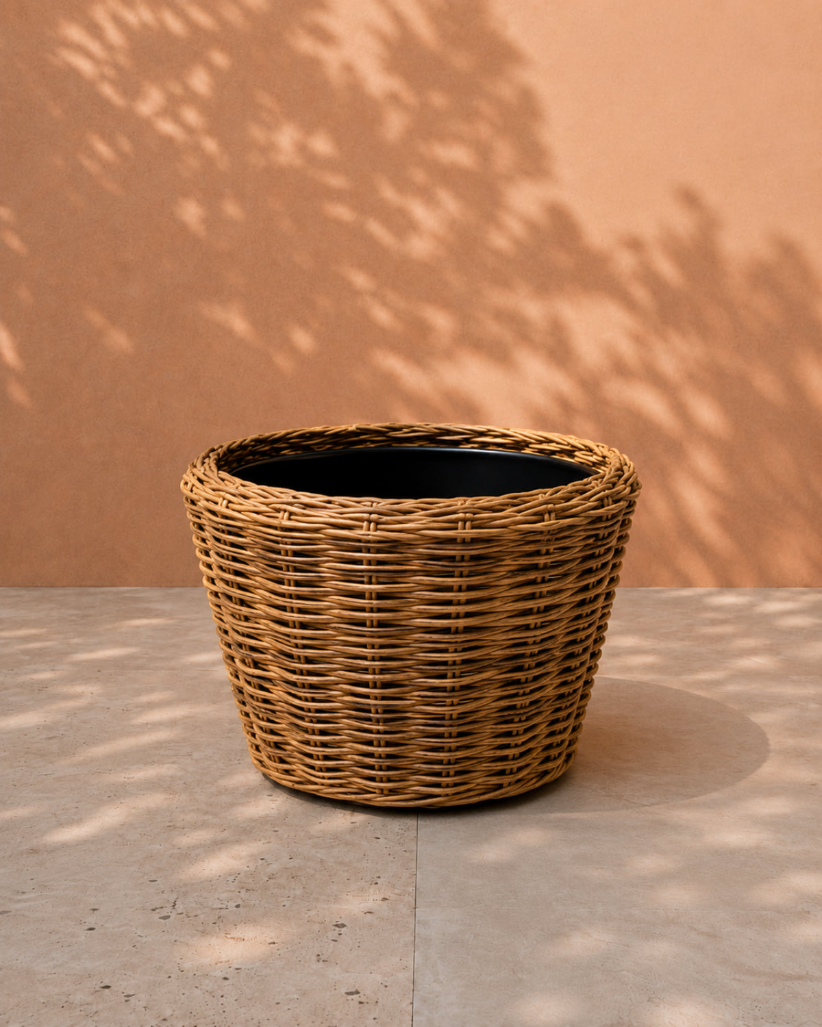 Van der Leeden Drypot Twig St. Thomas Bean 305031 40x39cm, Brown - Acacia Garden Center