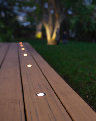 Warm White Deck Lights - Acacia Garden Center