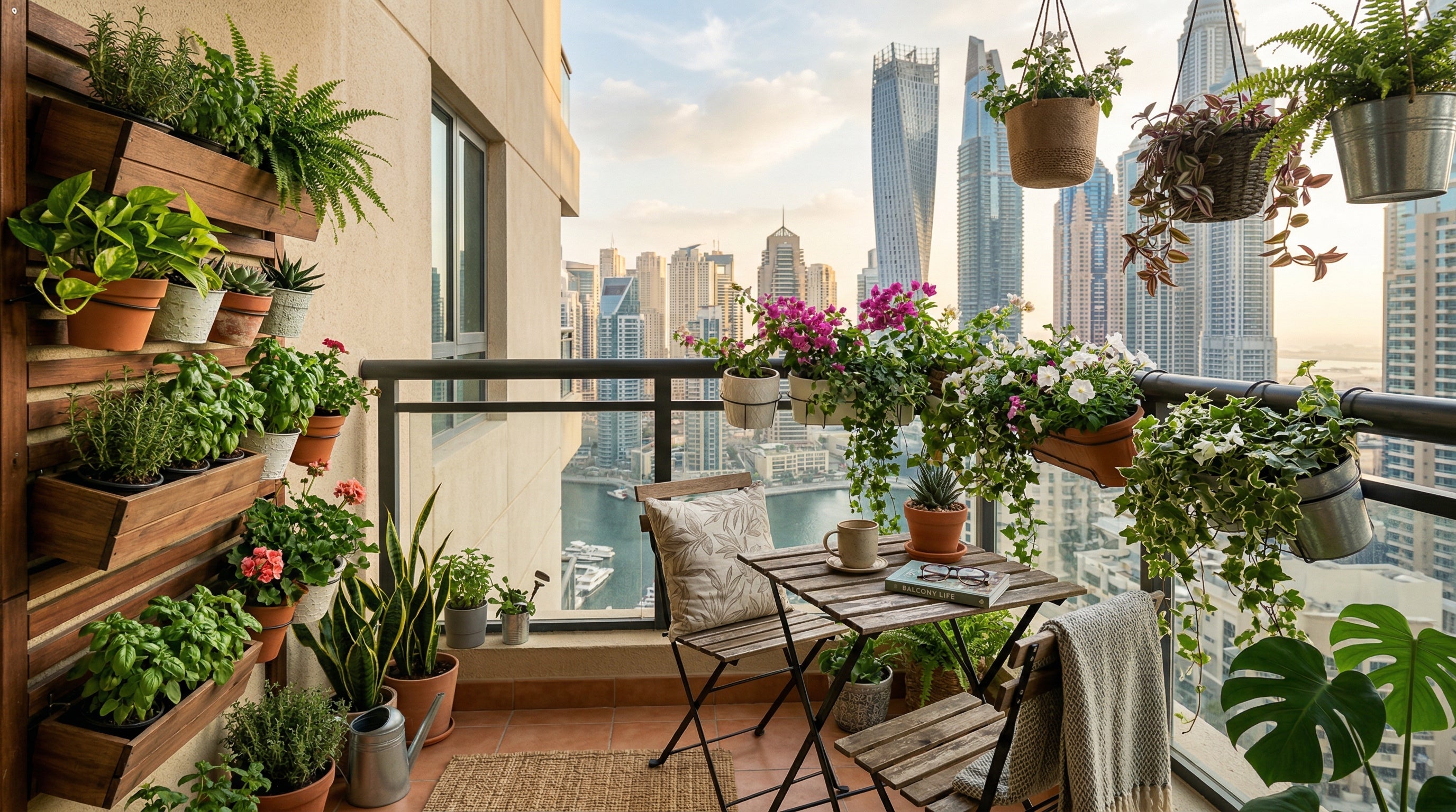 Balcony Garden Ideas for Dubai Apartments: Small Space, Big Impact - Acacia Garden Center