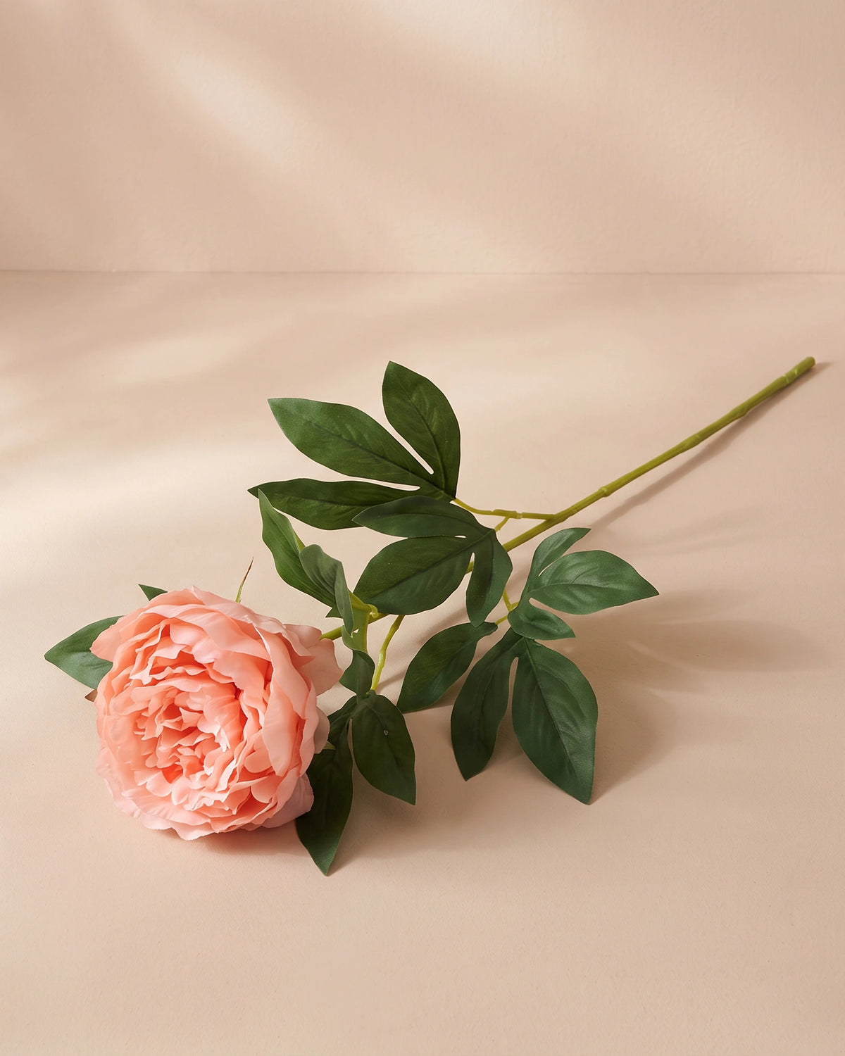 Artificial Peony Stem - Peach