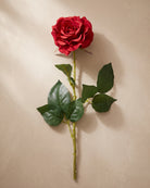 Artificial Rose Stem, Diamond - Red