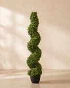 Artificial Boxwood Spiral Topiary Tree - 120 cm
