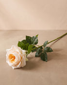 Artificial Rose Stem, Real Touch - Yellow / 68 cm