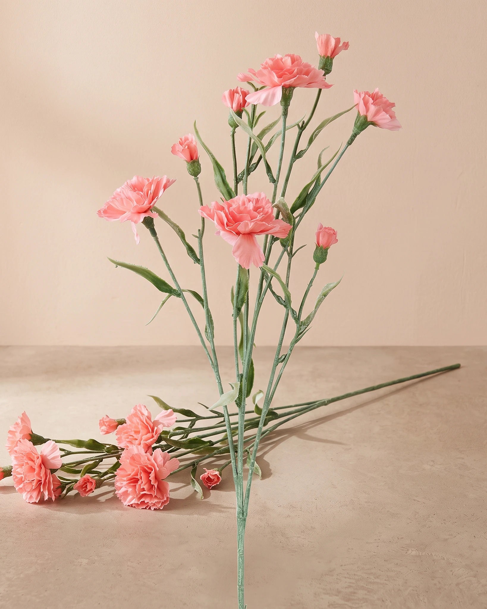 Artificial Carnation Stem - Salmon