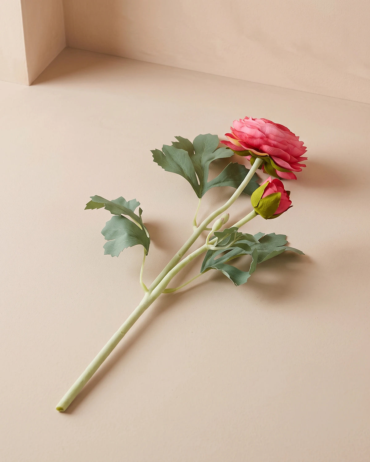 Artificial Ranunculus Stem - Pink