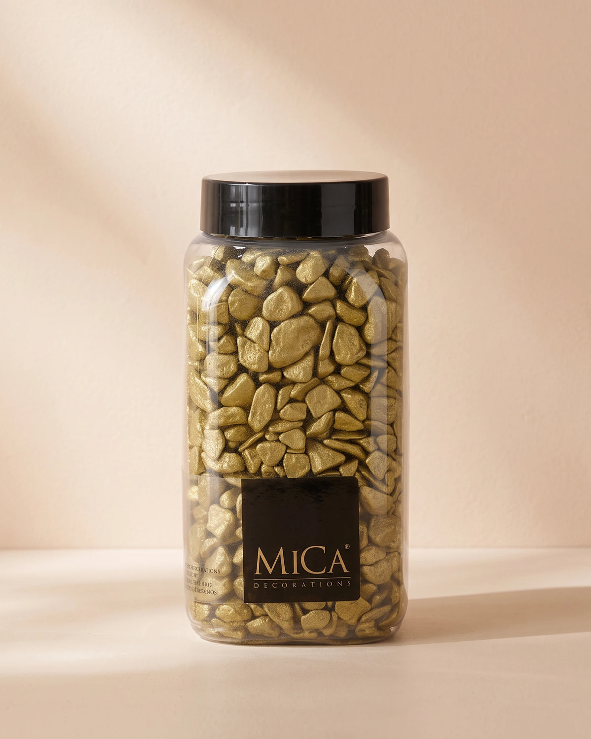 Decorative Marble Pebbles, 650ml - Gold
