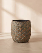 Ara Egg Pot Patina Green