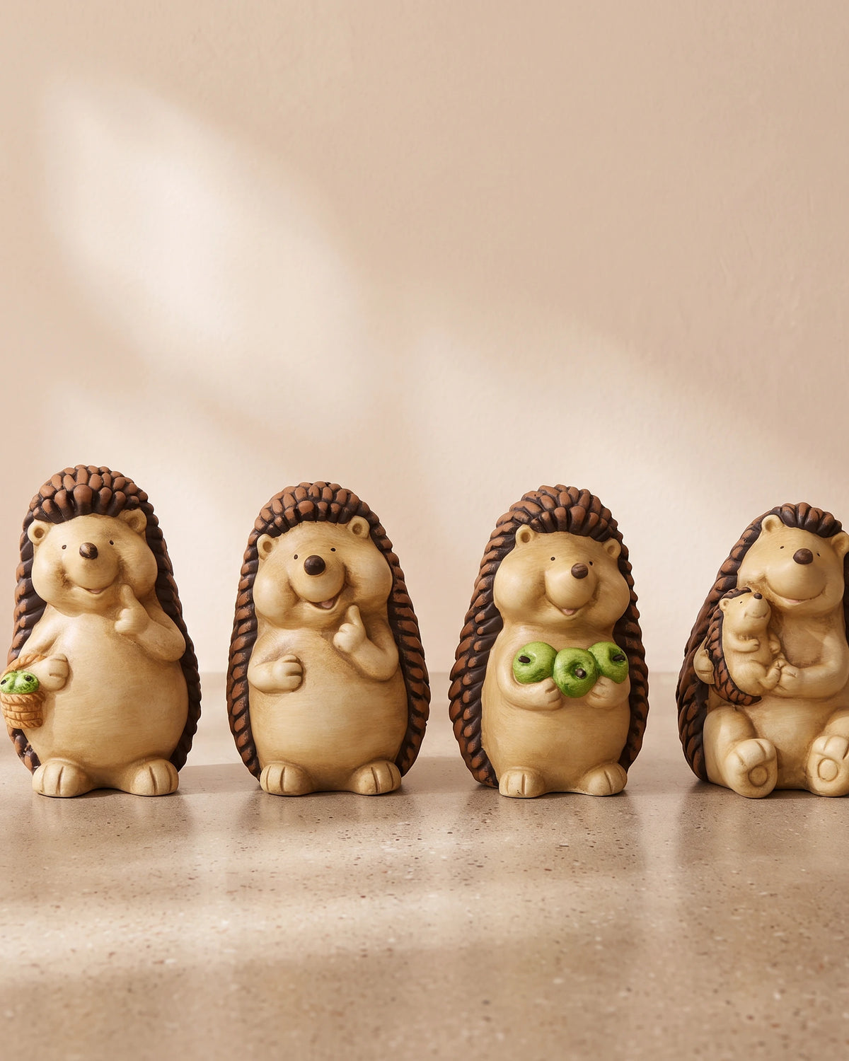 Magical Spring Hedgehogs Ornament Set of 4
