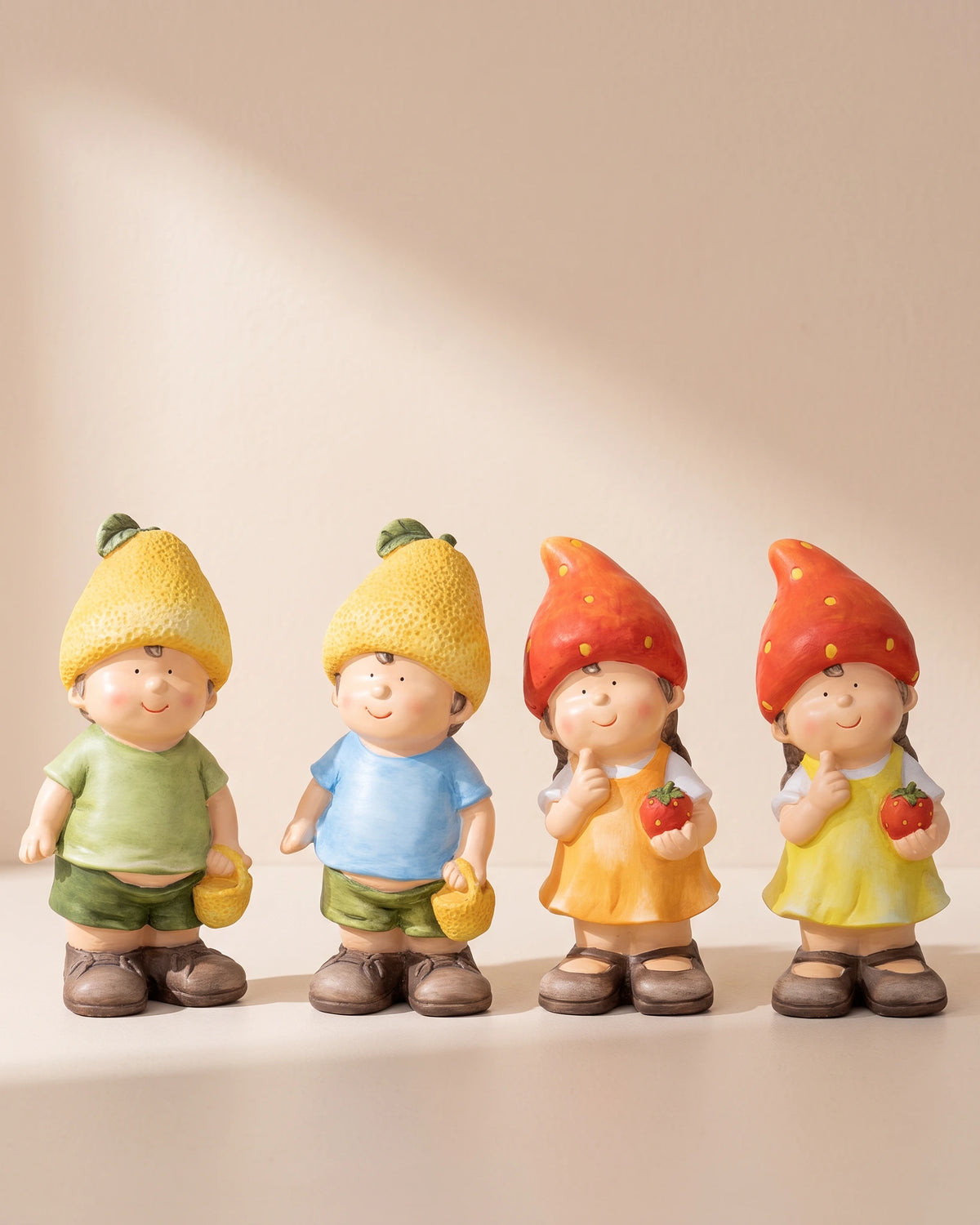 Jip Fruit Kids Ornament Set of 4