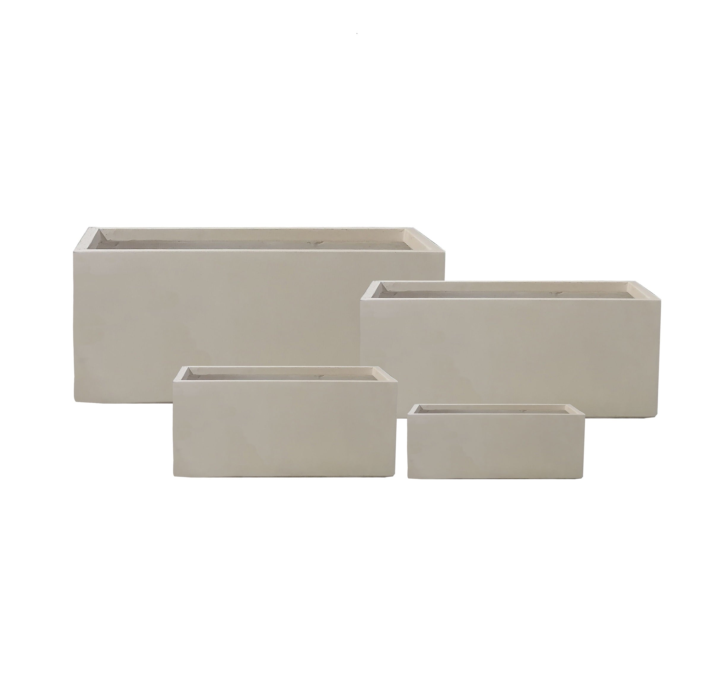 Fiber Clay Pot Rectangular - (DW158110)