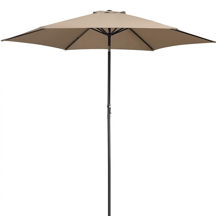 Tierra Outdoor Center Pole Umbrella - 270 Round with Base